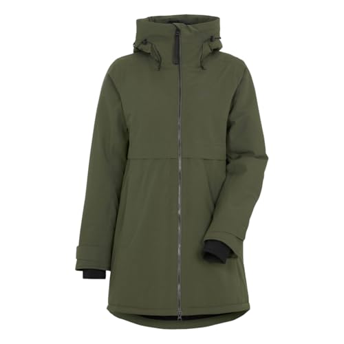 Didriksons Helle 6 - Damen Parka, Größe:42, Farbe:deep green