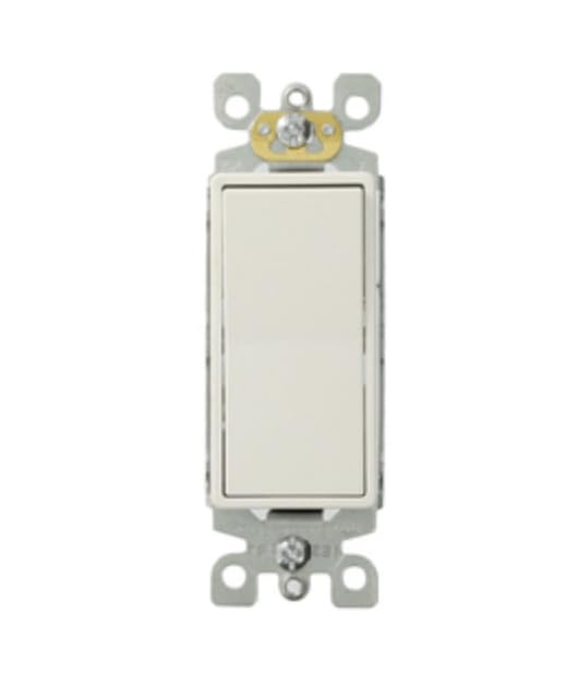 Leviton 5603-P2W WH DEC Rock SW Quiet 3W 15A120/277VAC