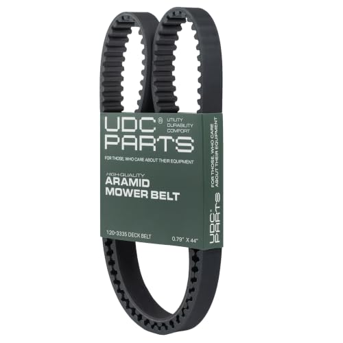 UDC Parts 120-3335 Synchronous Belt Replacement for Toro, 0.79" x 0.44"