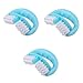 Healifty 3pcs Plastic Dual Wheel Roller for Body Ergonomic Design for Neck and Muscle Relaxation and TPE Material for Home Use