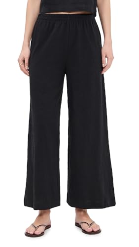 Z SUPPLY Women's Scout Textured Pants, Black, S