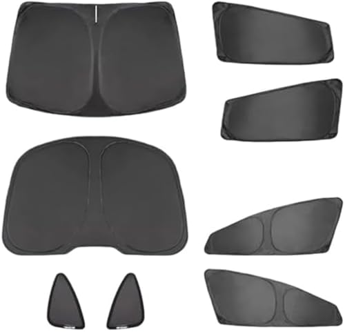 MEXWLOP Custom-Fit Privacy Sunshade for Tesla Model 3 Y S X 2023 2024, UV Protection, Heat Reduction, Easy Installation, Black