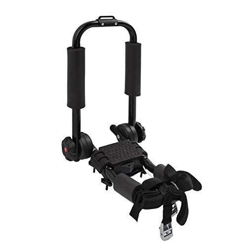 GYYY Barras de Techo Versátil Water Sport Carrier, Porta Kayak Techo, Techo Universal Carrier for Kayak Barra de Techo J Bares for Canoa, Surf, Porta Carga (Negro)