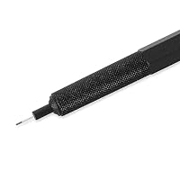 rOtring 600 Druckbleistift | 0,5 mm | Schwarz | Ergonomisches Vollmetallgehäuse – Ansicht 2