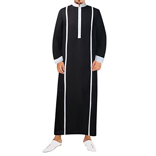 Islamische Kleidung für Herren, Kaftan, marokkanisch, Abaya, offen, Türkei, Eid Ramadan, ethnischer Stil des Nahen Ostens, Oversize, islamisches Kleid, gestreift, für Ethno, Hochzeit, Abend, Party
