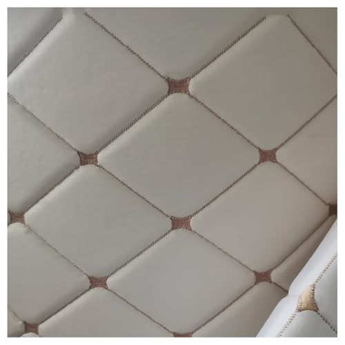 Tissu en cuir au mètre pour réparer un canapé griffé ou une chaise abîmée blanc-gris 138x4m