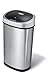Ninestars DZT-50-9 Oval Trash Can 10.6 gal (50 L) Stainless Steel Auto Open and Close Motion Sensor for Kitchen, Living Room, Office, Hygienic, Space Saving