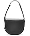 Calvin Klein Crisell Organizational Saddle Crossbody, Black/Silver, One Size