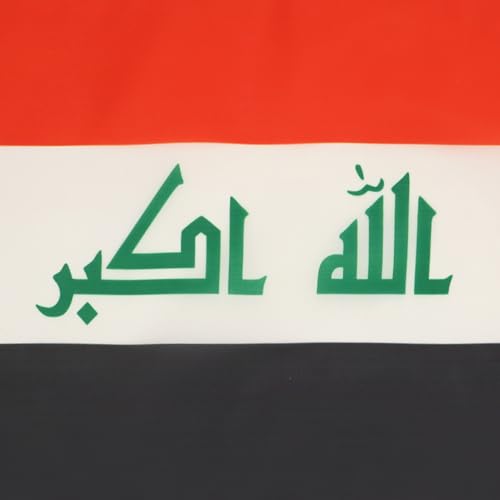AZ FLAG Iraq Flag 18'' x 12'' cords - Iraqi SMALL flags 30 x 45cm - Banner 18x12 in