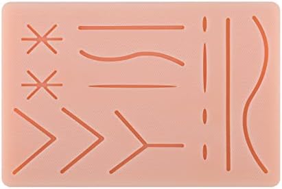 Ultrassist Upgraded Suture Pad for Medical and Vet Students, 3 Layers with 14 Wounds, Suture Practice Pad Embeds a Rip Resistant Mesh, Suture Training Pad, Suturing Practice Kit
