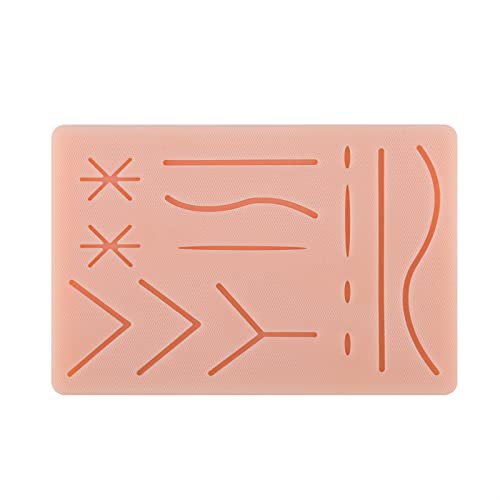 Ultrassist Upgraded Suture Pad for Medical and Vet Students, 3 Layers with 14 Wounds, Suture Practice Pad Embeds a Rip Resistant Mesh, Suture Training Pad, Suturing Practice Kit
