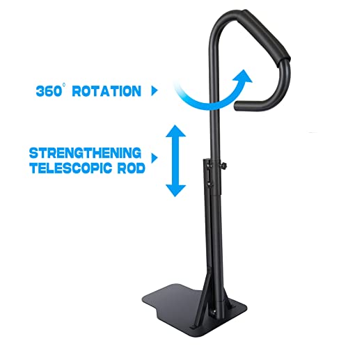 Ryan Spa Side Handrail 57'' Hot Tub Handrail With Induction Light 600Lbs Capacity Hot Rail, Spa Hand Railing With Slide-Under Base For Access Spa, Tub #TOP3