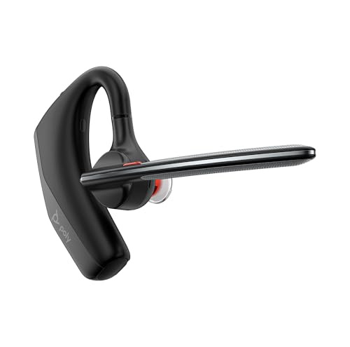 HP Poly Voyager Legend 30 - Bluetooth Monaural Headset - Discreet Boom & 4 Noise-Canceling Mics WindSmart Technology All-Day Comfort Seamless Connectivity Smart Sensors & Call Controls