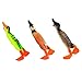 Fishing Bait Fishing Lures Propeller Flipper Duck Bait 3D Wobbler Eyes Topwater Swimming Lures Soft for Black Gray.