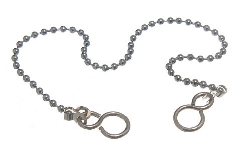 Chaîne de boule pour bouchon d'évier en chrome poli de 300mm par lot de 20 pièces