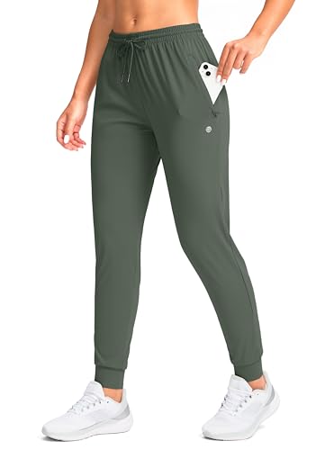 G Gradual Women's Joggers Pants with Zipper Pockets Tapered Running Sweatpants for Women Lounge, Jogging
