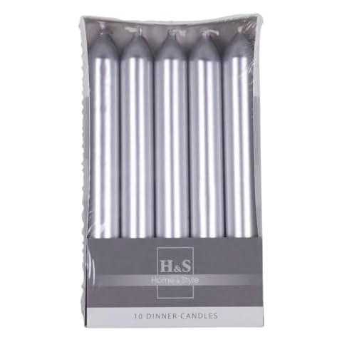 DONAU HOME Bougies argentées 17 cm Cover