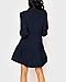 Imily Bela Womens Long Sleeve Casual Dress V Neck Swing Flowy Loose Ruffle Tiered Dresses A-Navy Blue