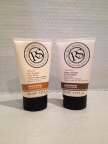 The Real Shaving Co 2 piece set (1 self heating face mask, 1 daily creamy facial wash