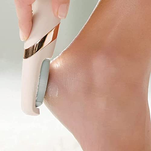 Image of Electric Foot File - Callus Remover for Feet, Professional Pedicure Tool for Dead Skin and Calluses with 2 Different Roller Heads