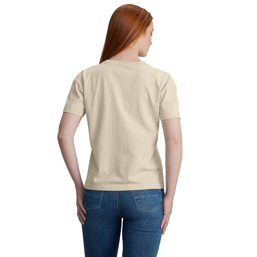 Image of Carhartt Women's 106813 Women's Loose Fit Short-Sleeve Heavyweight Henley T-Shi