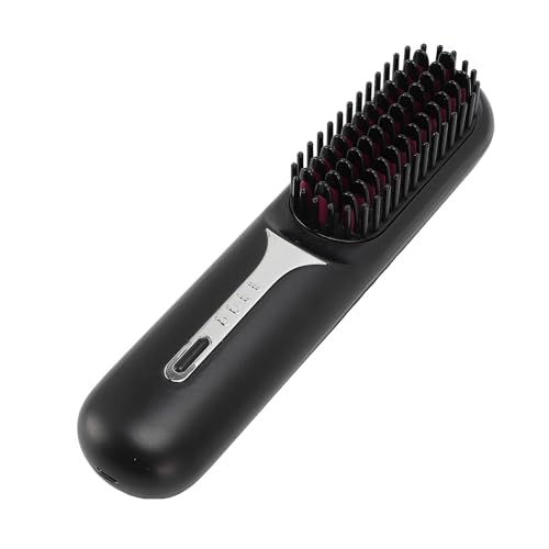 Peine alisador de cabello inalámbrico, cepillo recargable con iones negativos y calentamiento rápido, ideal para uso en casa y viajes, riza y alisa todo tipo de cabello miniatura 7