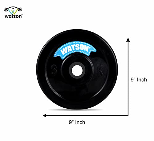 WATSON Store WATSON 12kg Rubber Dumbbell Plate, 25mm, 3x4 Pack - Image 3