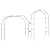 Mr.Ton Garden Arch Trellis for Climbing Plants Outdoor, Metal 7.8ft Halloween Arch Archway, Raised Garden Bed Arches, Wedding Arch, Green