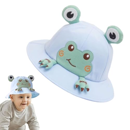 Baby Toddler Bucket Hat,Frog Cap for Baby Infant Toddlers Girls Boys Breathable, Sun Protection Summer Fisherman Hats
