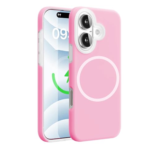 Image of Kratos Soft Silicone Case Cover Compatible with iPhone 16 Plus - Everyday Comfort Protection, Wireless Magnetic Charging Case with Raised Edge Camera & Screen Protection, Shock-Resistant Design