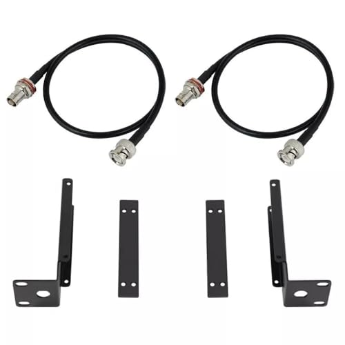 RPW504 Dual Rack Mount for BLX4R SLX4 SLXD4 ULXD4 P3T P9T PA411 Receivers with 2 Antenna Extension Cables (20inch)