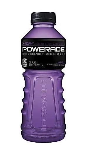 POWERADE Grape Bottles, 20 FL OZ, Bottles (12)