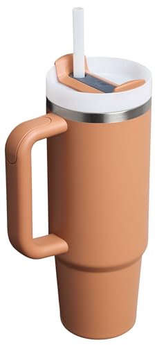 Stanley Quencher H2.0 Tumbler with Handle and Straw 30 oz | Flowstate 3-Position Lid | Cup Holder Compatible for Travel | Insulated Stainless Steel Cup | BPA-Free |Toast
