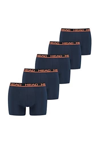 HEAD Calzoncillos bóxer básicos para hombre (5 unidades), 003-blue/orange, XL