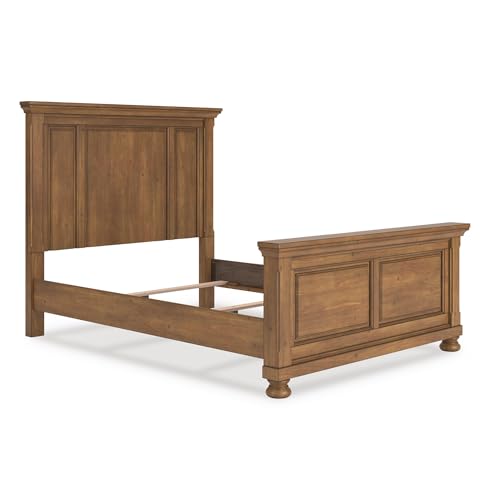 Image of Signature Design by Ashley Traditional Wood Queen Panel Bed Frame, Brown