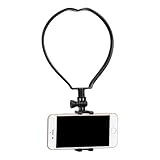 Yoogeer VLOG/POV Adjustable Cellphone Selfie Neck Mount Holder Strap for Action Camera/Gopro Hero/Apple iPhone SE 11 Xs X 8 7 Samsung Galaxy S20 S20+ BLU Phone (Neck Mount)