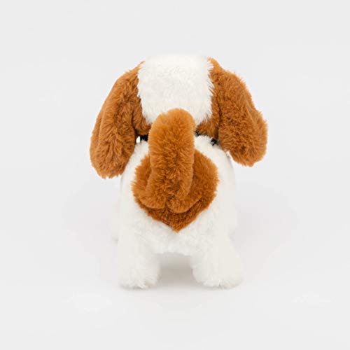 Plush White Labrador Electronic Interactive Toy Walking,Barking,Wagging Tail,Stretching Puppy Dog 7 Inches Gifts for Kids (Saint Bernard) - Thumbnail 5