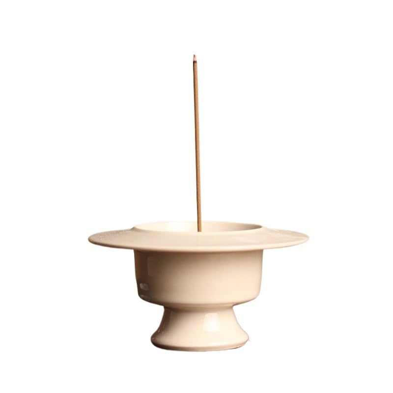 Petit brûleur d'encens en céramique noble et accessoires de méditation