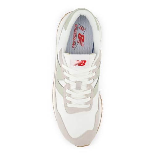 New Balance New Balance Men's 237 V1 Sneaker, White/Moonrock/Olivine, 9.5
