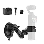 BOXOB Suction Cup for DJI Osmo Pocket 3 Car Mount, Windshield Window Dash Holder Kit with Universal 1/4" Screw Suitable for Osmo Pocket3 Osmo Action Insta360 Holder Accessories