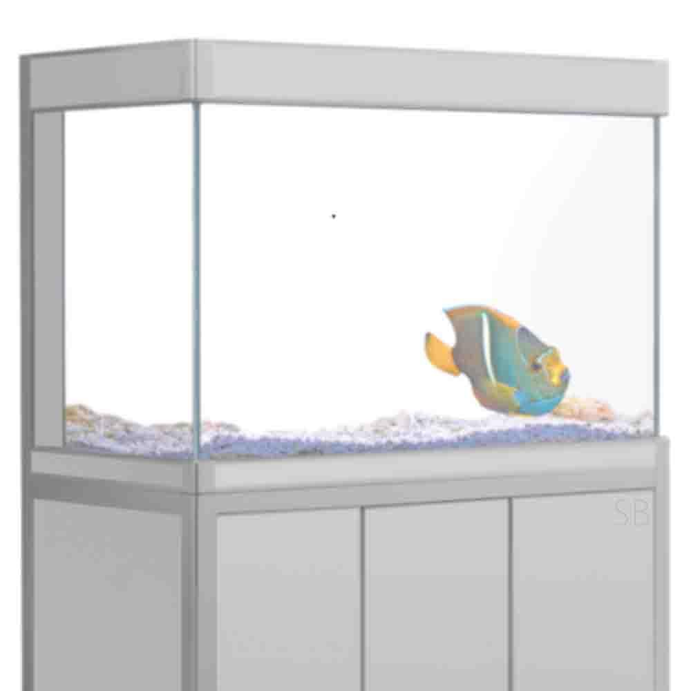 Sky Blue White Gradient Aquarium Background Sticker, HD Printing Simple Wallpaper Fish Tank Backdrop Decorations PVC Poster (Various Sizes) (15.7x23.6 (40x60cm)