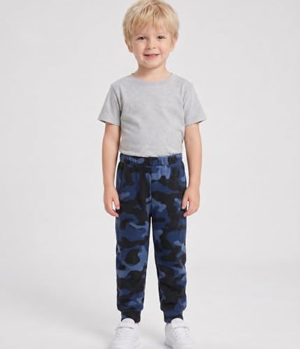 Image of Toddler Boys Warm Fleece Lined Microfleece Pants, 2-6 Years