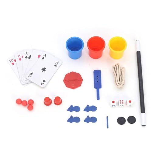 Image of DZLING 70 Tricks Magic Kit for Kids - Learn the Art of Magic with Cups, Cards, Rope & Wand | Beginner Magic Set | Educational Magic Toy | Magic Game Set for Boys & Girls 8+ Years (Magic 90)