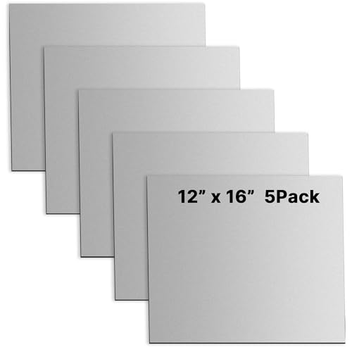 Yudylg 5 Pack 20 Gauge Sheet Metal Steel, 12