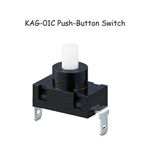 Interrupteur à bouton-poussoir KAG-01 autobloquant micro format - 5