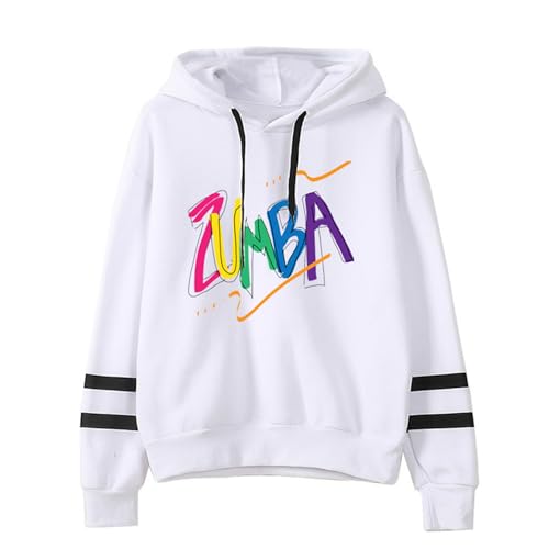 keephen Femmes Sweat-Shirts Zumba Print Graphic Pullover Hoodie Jumper Crew Neck Long Sleeve with Drawstring Loose Fit Casual Tops fit Teenage Girl Ladies