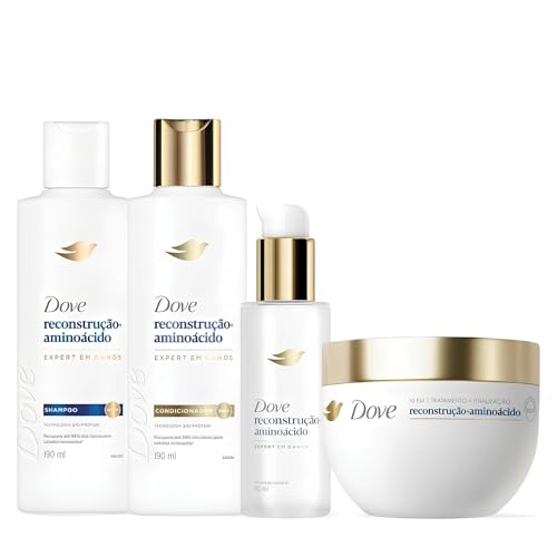 Dove Kit Reconstrução + Aminoácido Shampoo + Condicionador + Leave-in
