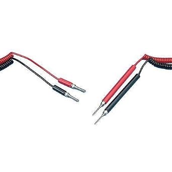 TENMA 21-670 Coiled Test Lead Set; Test Connector Type ATest TIP Probe; Test Connector Type B TIP Probe; Voltage Rating-; Current Rating-; Insulator ColourBlack, RED; Lead Length - Metric-;