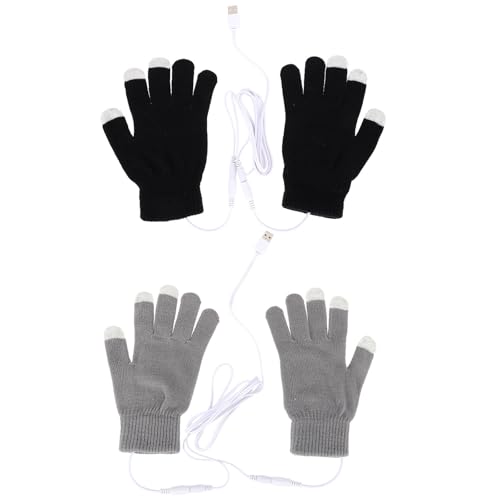 Guantes de invierno con calefacción USB táctiles para combatir manos frías