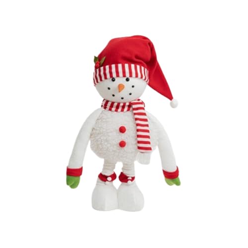 Bonhomme de neige à jambe rétractable peluche de Noël